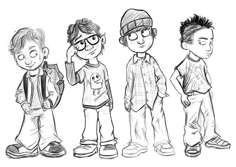 Нарисованный мальчик 