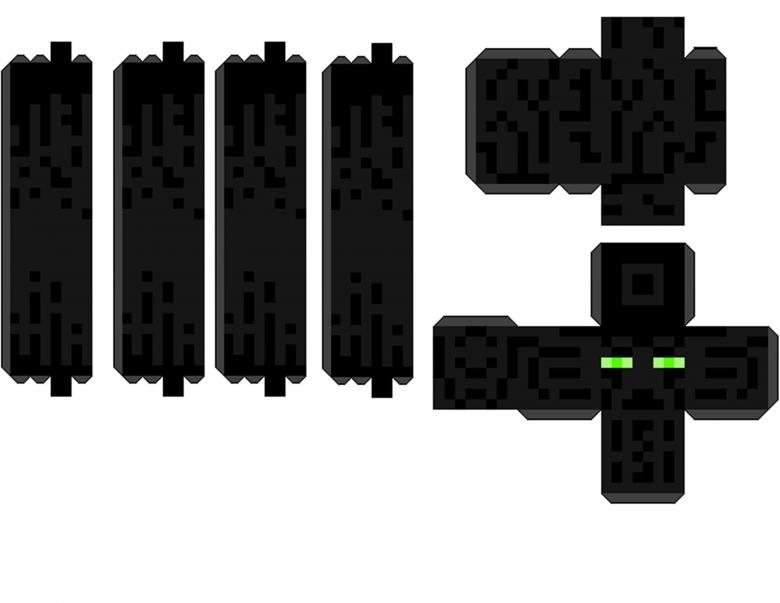 Майнкрафт из бумаги