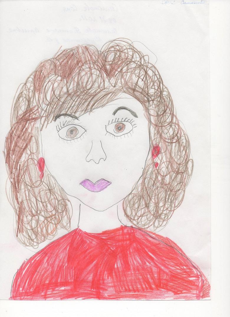 Нарисованная женщина 