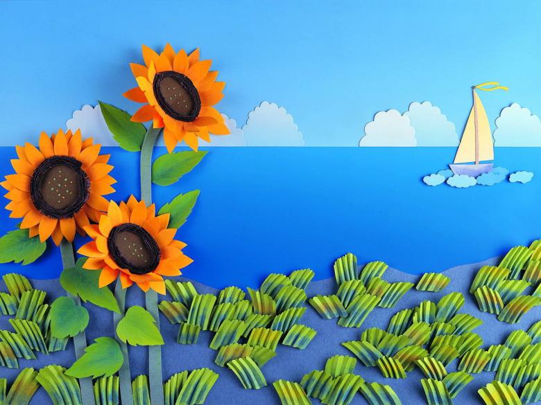 Примеры разных видов аппликаций из бумаги