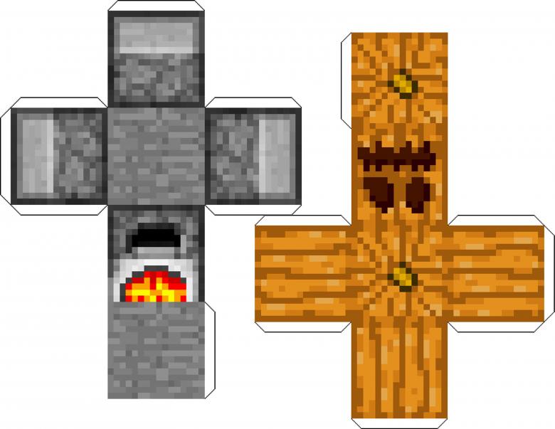 Майнкрафт из бумаги