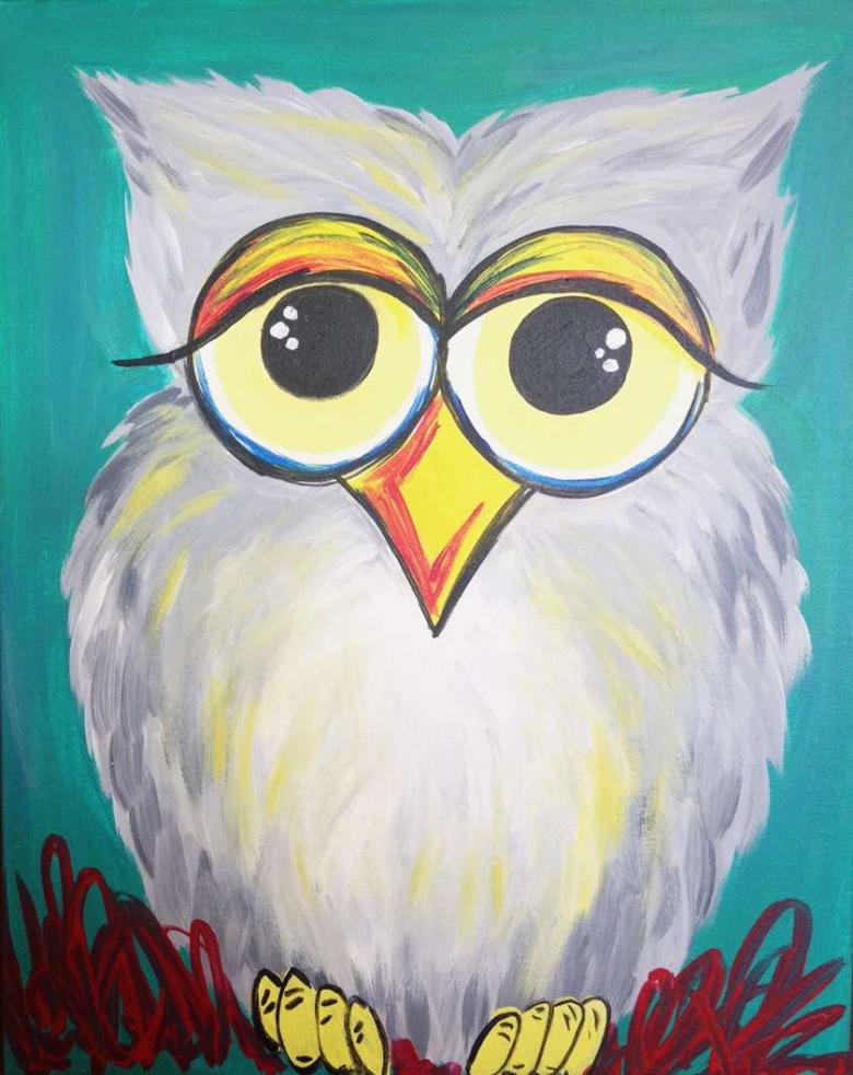 Нарисованная сова