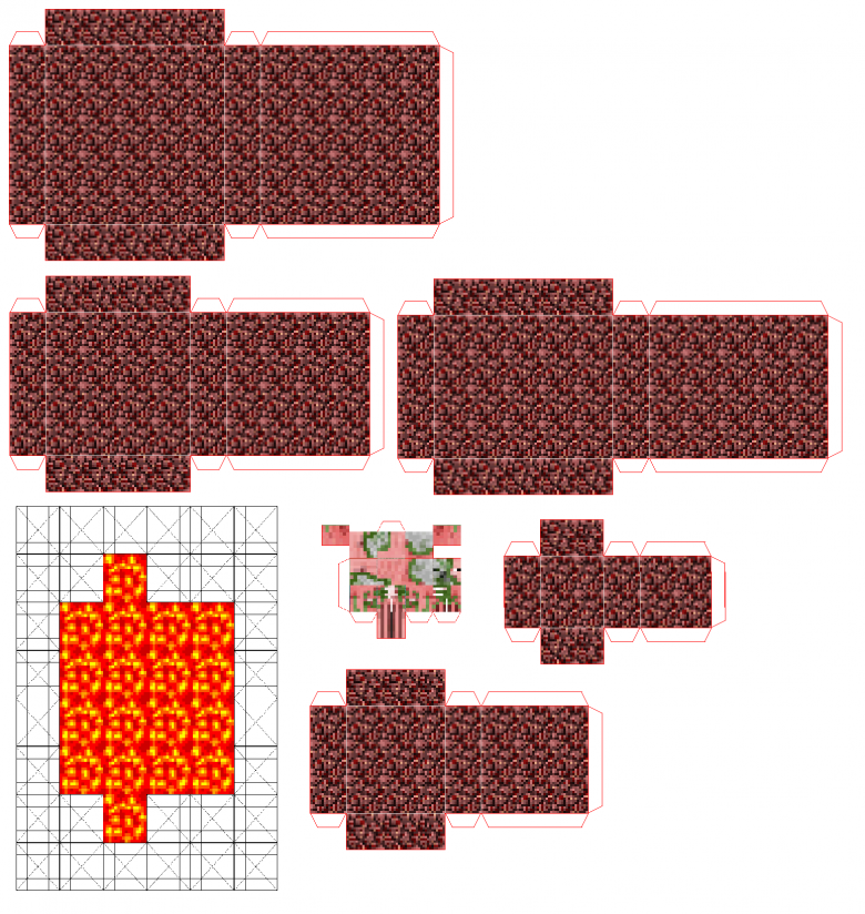 Майнкрафт из бумаги