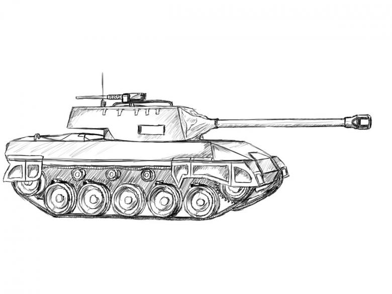 Нарисованный танк
