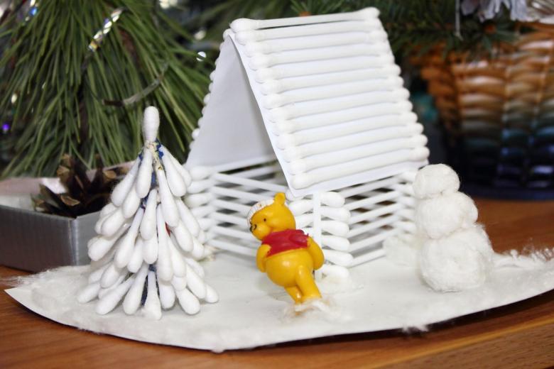 Поделки из ватных палочек своими руками