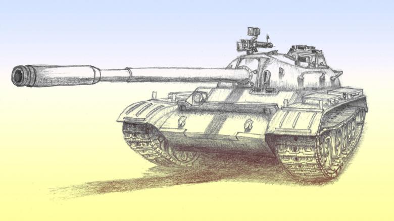 Нарисованный танк
