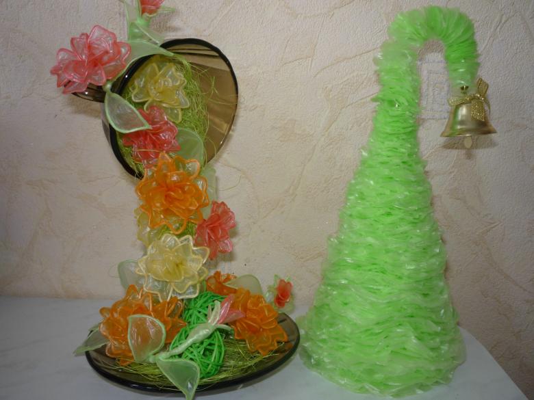 Поделки из полиэтиленовых пакетов