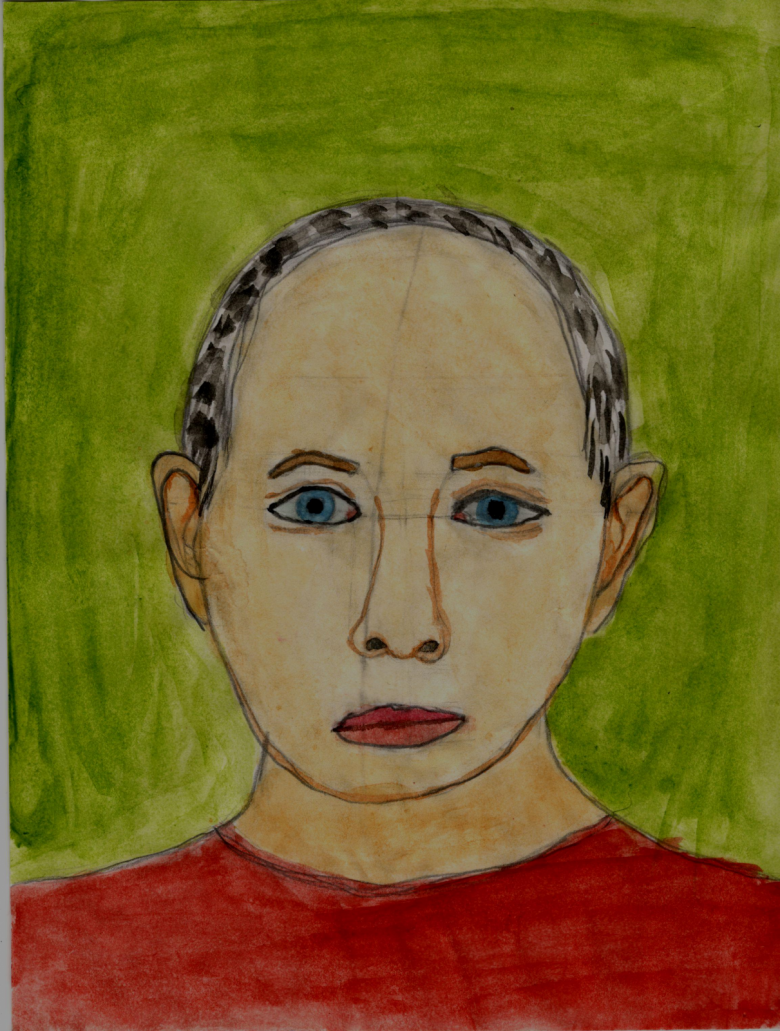 Рисунок молодого человека