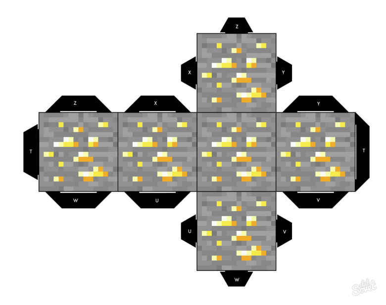Майнкрафт из бумаги