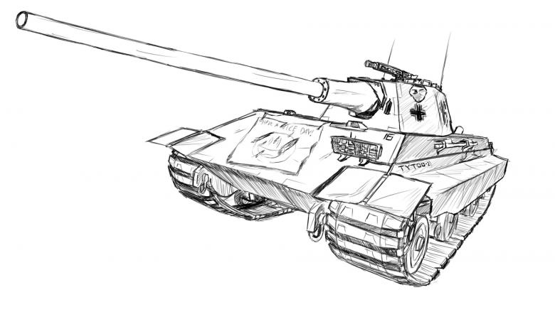 Нарисованный танк