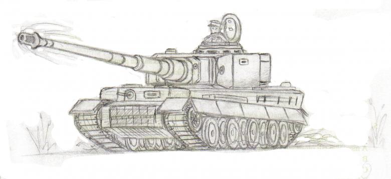 Нарисованный танк
