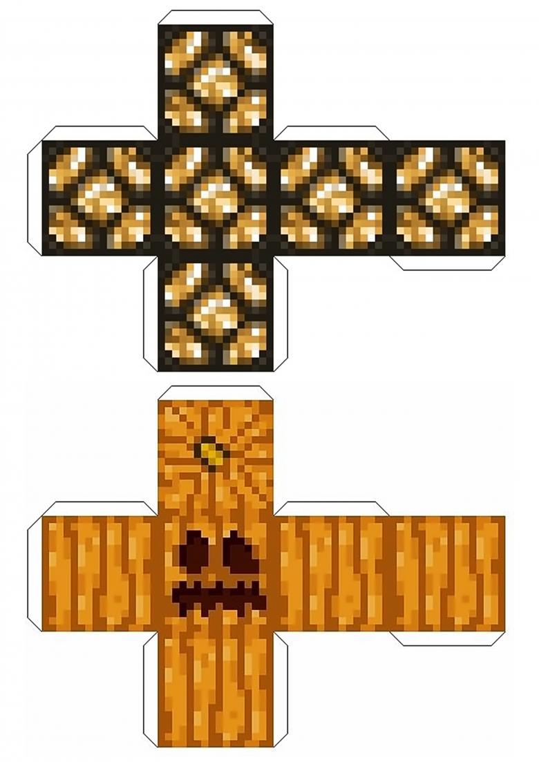 Майнкрафт из бумаги