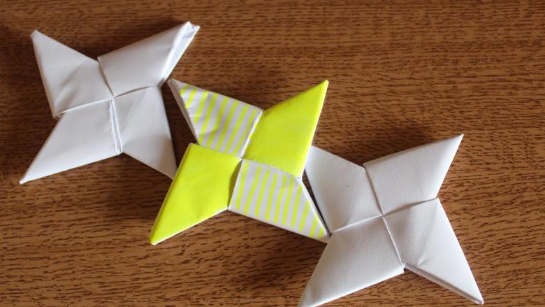 оригами сюрикен