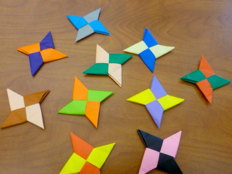 оригами сюрикен