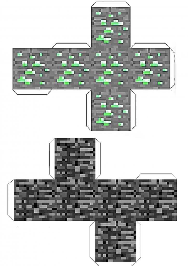 Майнкрафт из бумаги