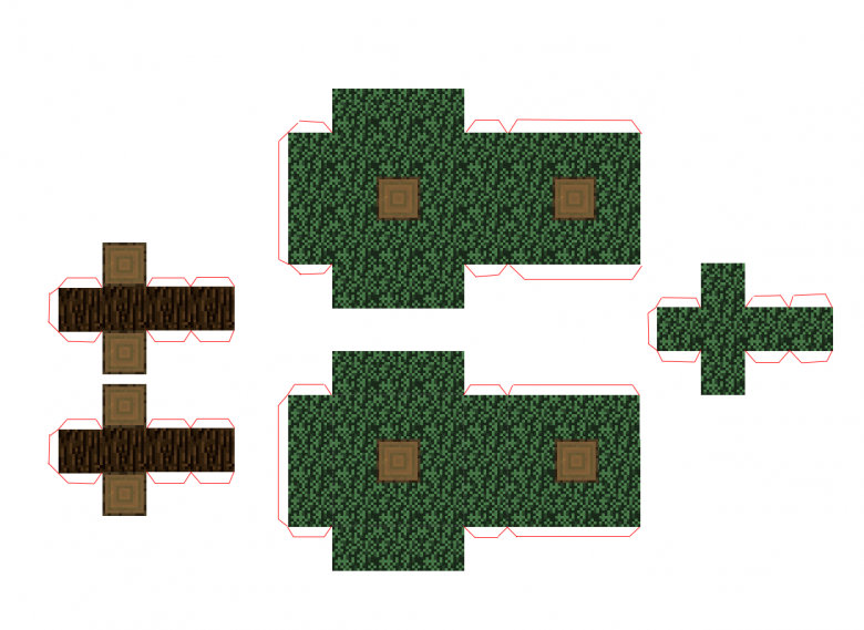 Майнкрафт из бумаги