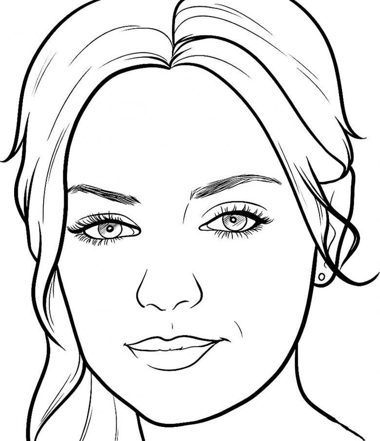 Нарисованная женщина 