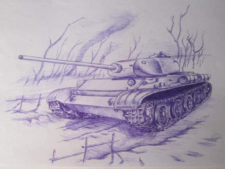 Нарисованный танк