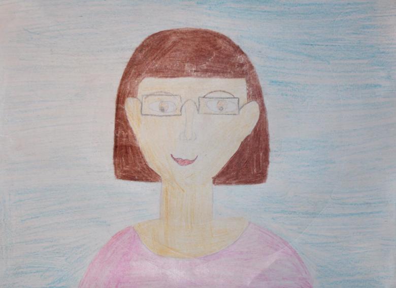 Нарисованная женщина 