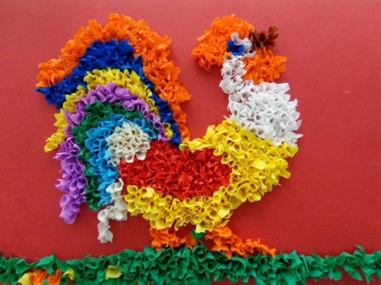 Примеры разных видов аппликаций на бумаге