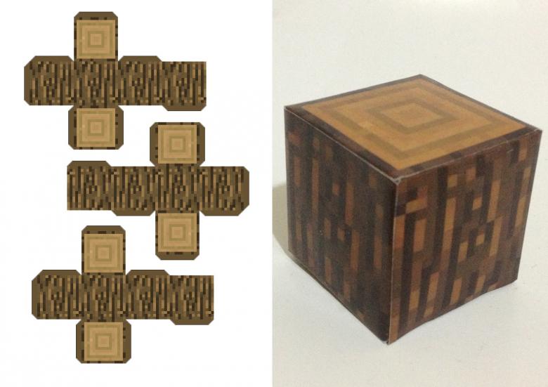 Майнкрафт из бумаги