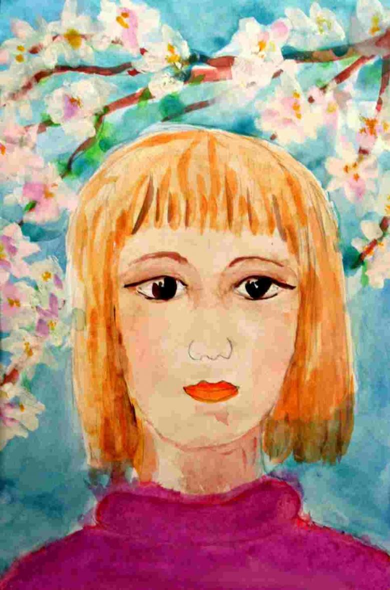 Нарисованная женщина 