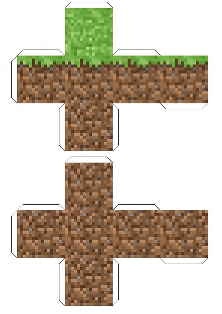 Майнкрафт из бумаги