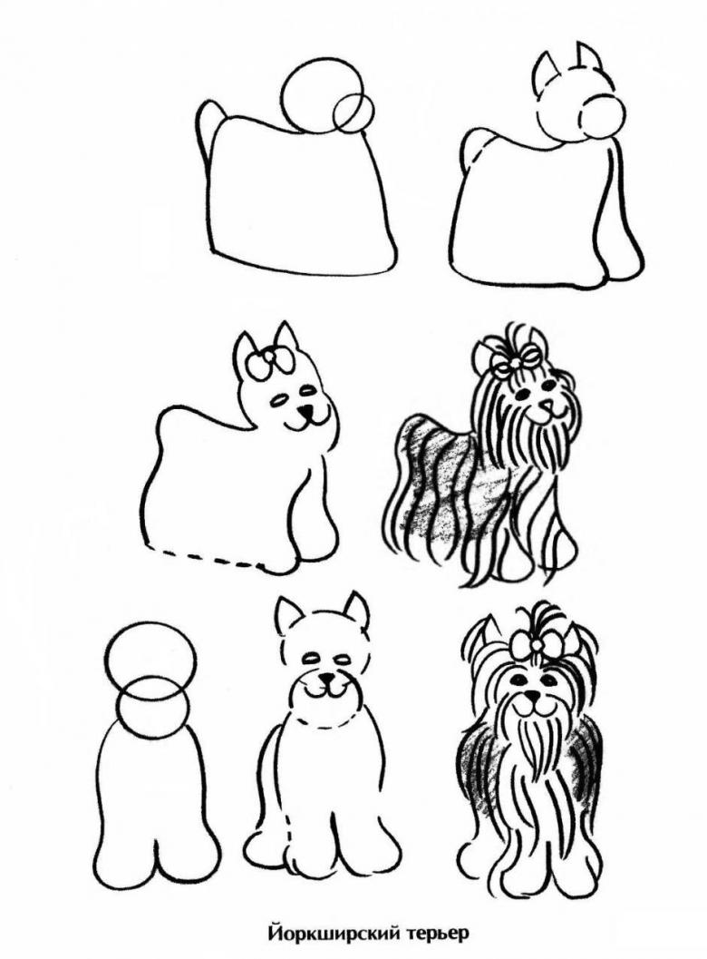 Нарисованная собака 