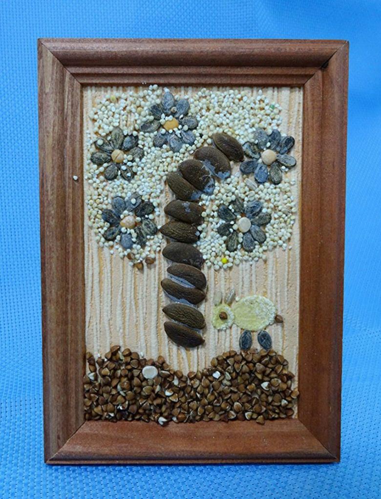 Аппликация из круп