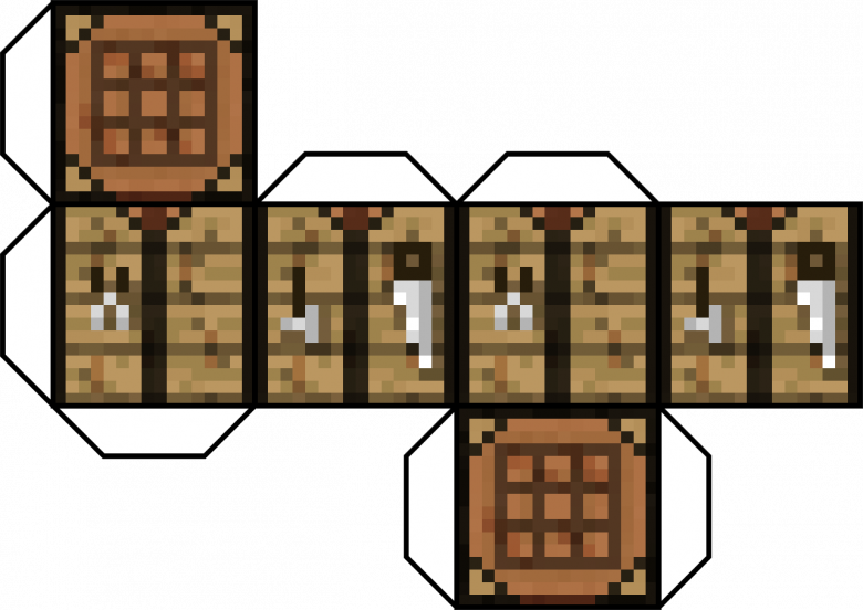 Майнкрафт из бумаги