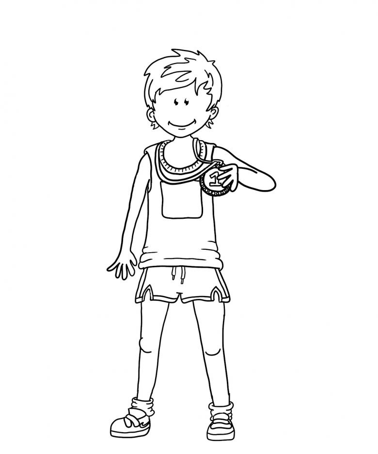 Нарисованный мальчик 