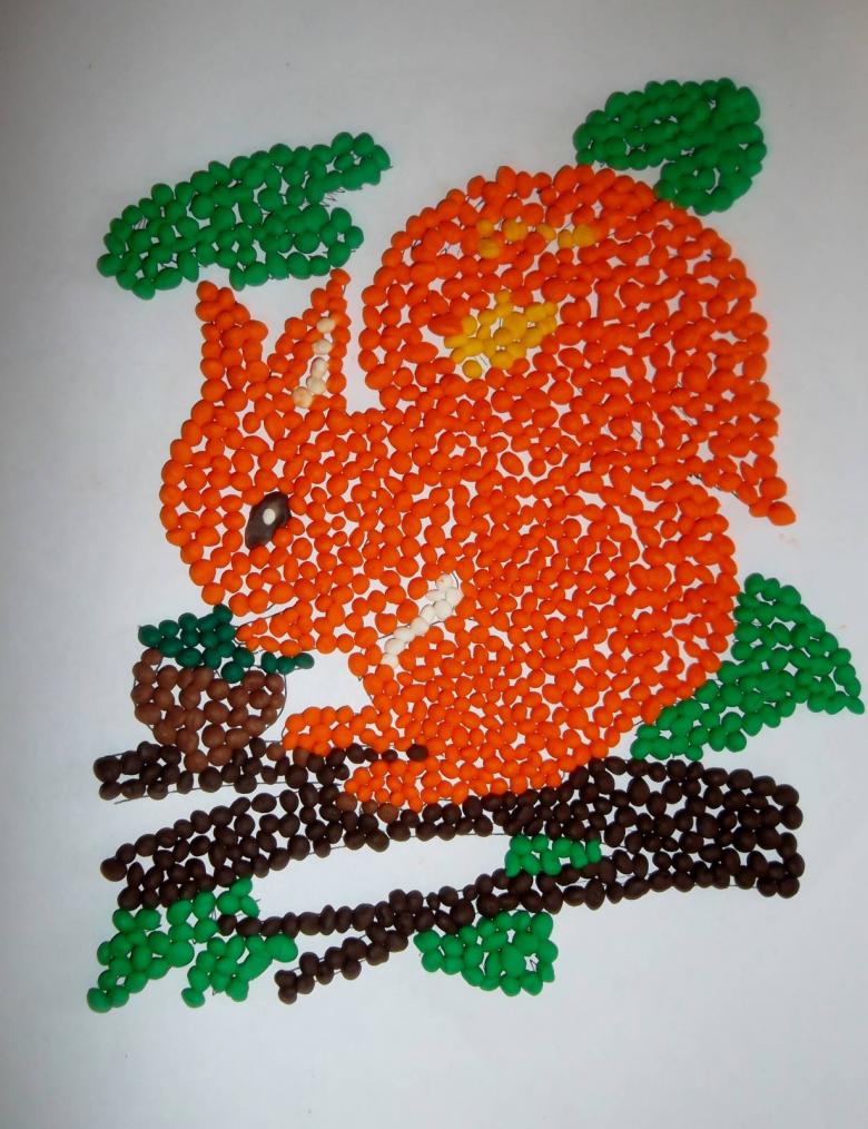 Отрывные поделки из бумаги и ткани 