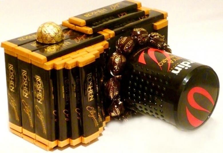 Поделка из конфет