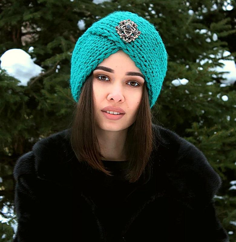 Вязание шапочки спицами