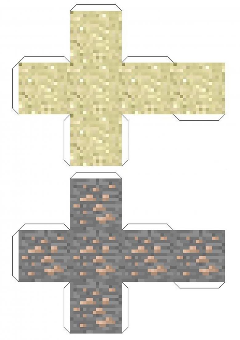 Майнкрафт из бумаги