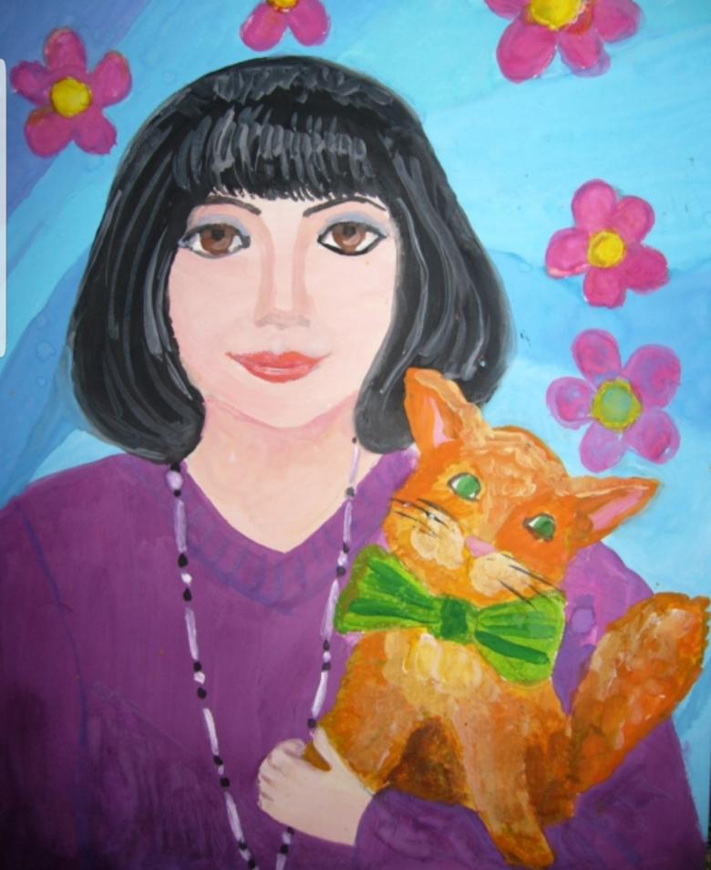 Нарисованная женщина 