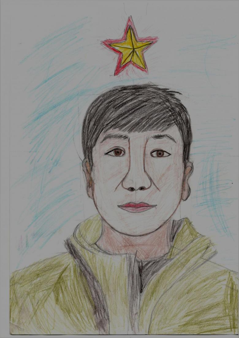 Рисунок молодого человека