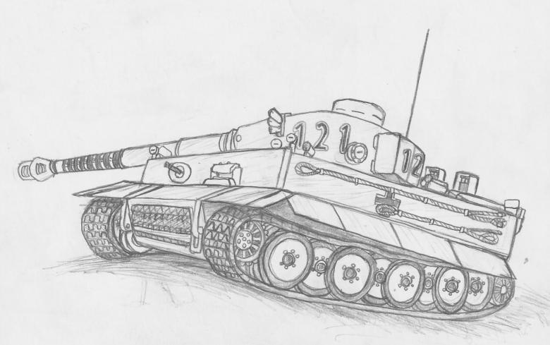 Нарисованный танк