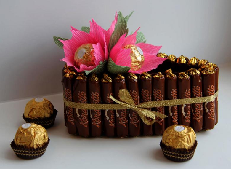 Поделка из конфет