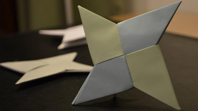 оригами сюрикен