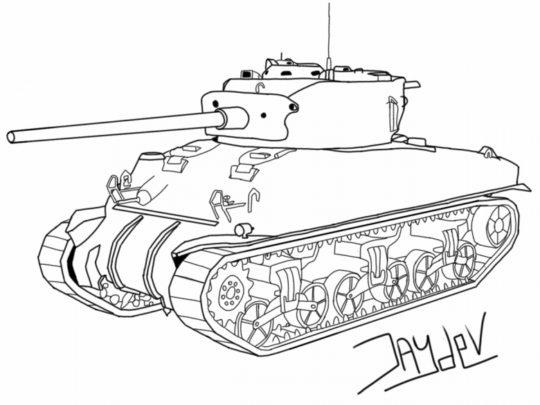 Нарисованный танк