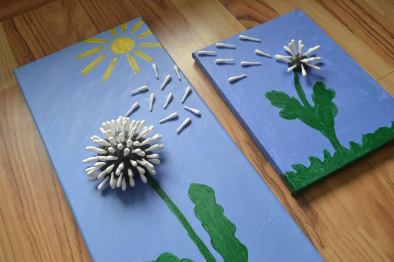 Поделки из ватных палочек своими руками