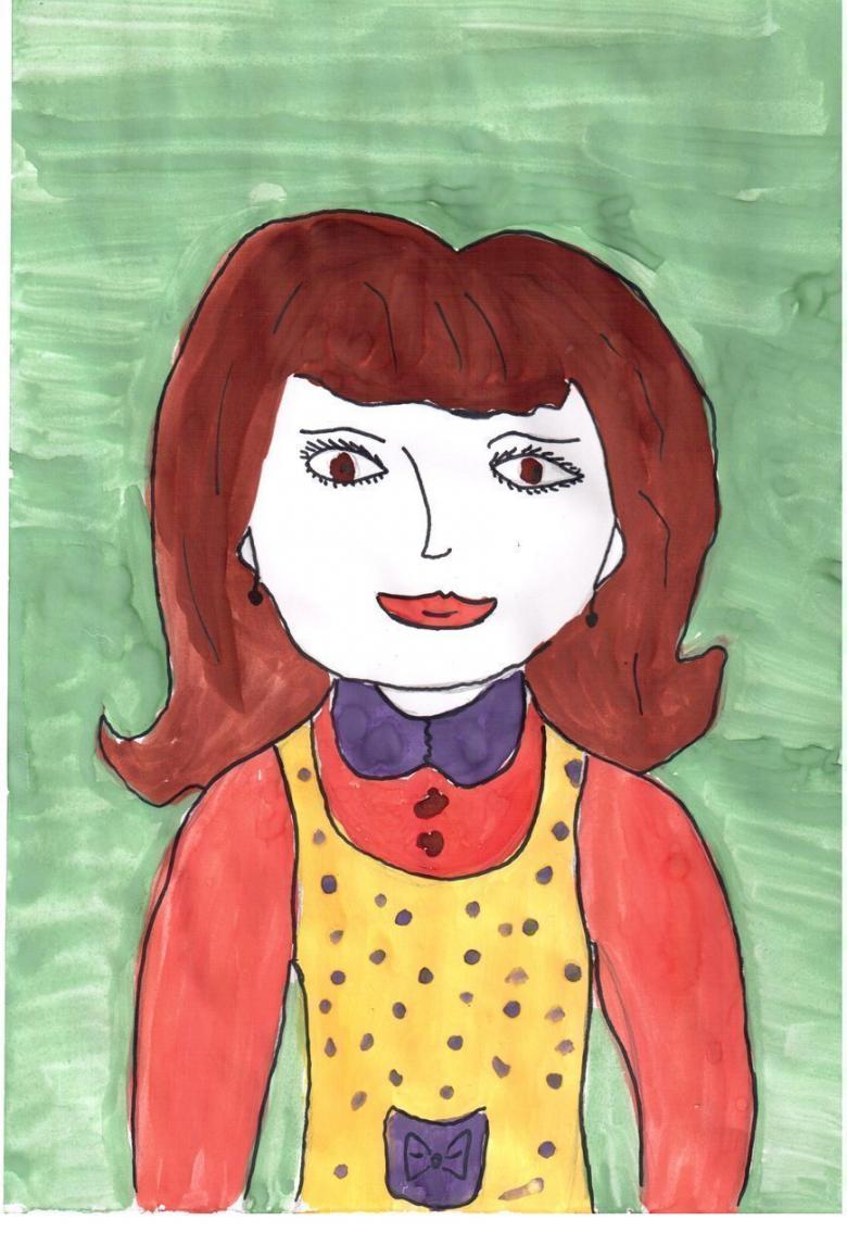 Нарисованная женщина 