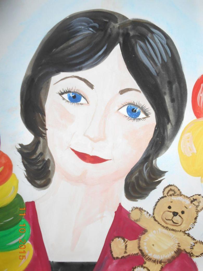 Нарисованная женщина 