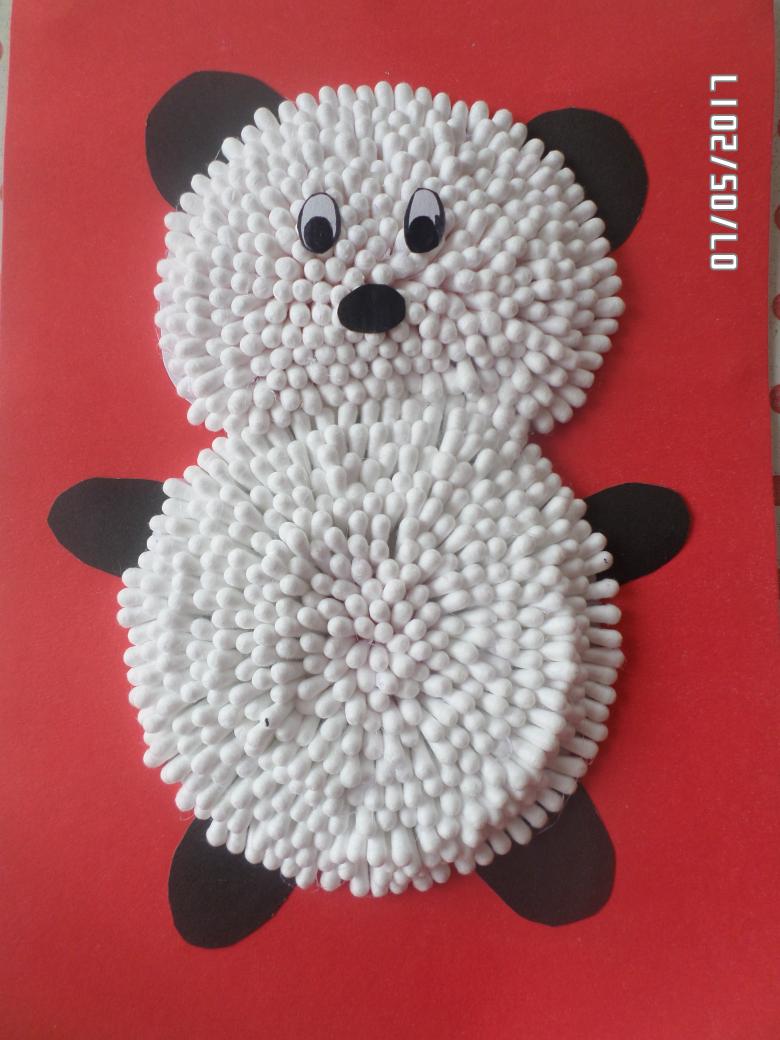 Поделки из ватных палочек своими руками