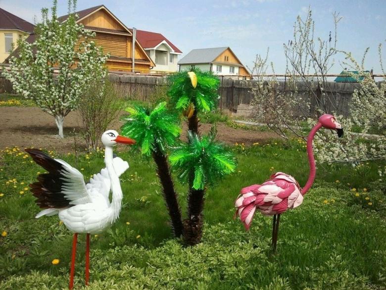 Поделка из дачного хлама