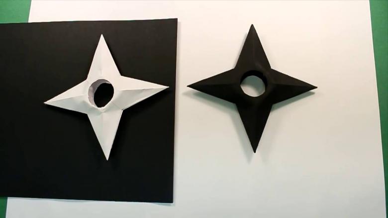 оригами сюрикен