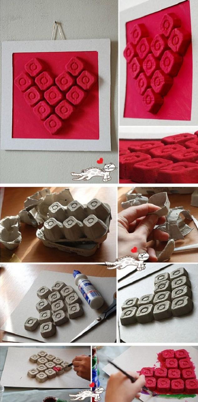 Поделки из яичных лотков
