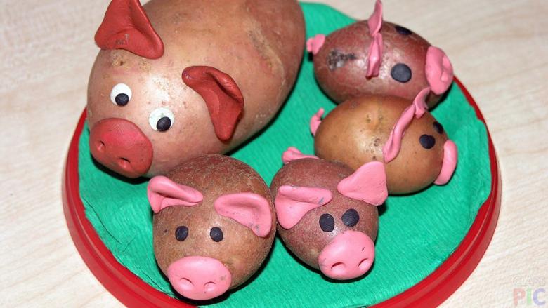 Поделка из картошки