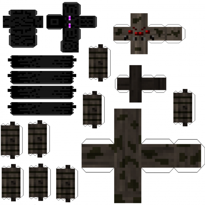 Майнкрафт из бумаги